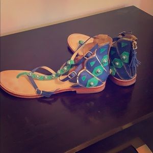 Kate Spade Peacock Sandals- Limited Edition